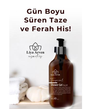 Liya Arven Refreshing Tropical Scented Aloe Vera Effective Moisturizing Bath and Shower Gel - 500ml - Buy Online on GoSupps.com