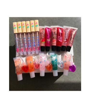 Zetmoda Lip gloss set lipgloss 17 pieces glittery