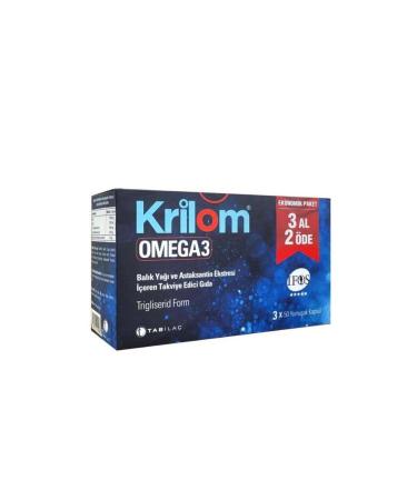 TAB Pharmaceutical Industry Inc. Krilom Omega3 50 Softgels Buy 3 Pay 2