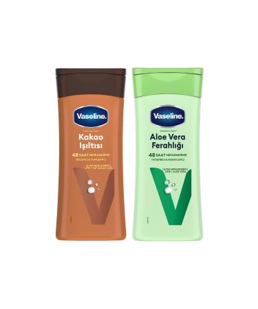 Vaseline Body Lotion Cocoa Glow 200 ml Aloe Vera Fresh 200 ml - Buy Online on GoSupps.com