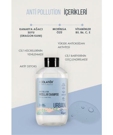 ECOLATIER Micellar Shampoo Deep Cleansing Moisturizing Shampoo for All Hair Types Antioxidant 600 ml - Buy Online on GoSupps.com
