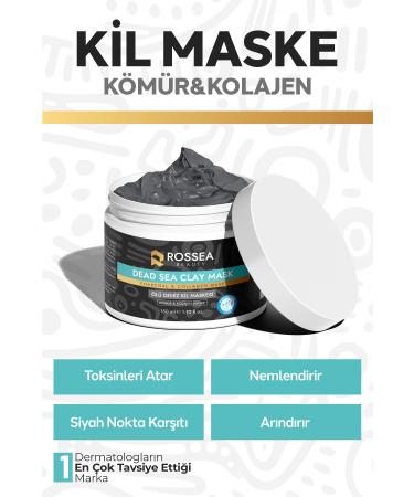 ROSSEAN BEAUTY Dead Sea Mask with Collagen Anti-Aging Acne and Blackhead Mask 150 ml