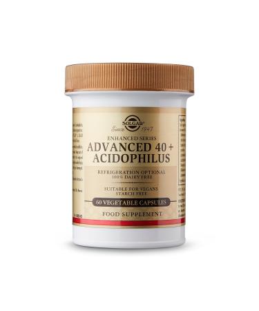 Solgar Advanced 40+ Acidophilus 60 Capsules - Buy Online on GoSupps.com