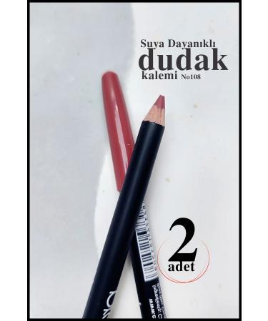 GXMPRO 2 Pieces Lip Pencil Waterproof Lipliner