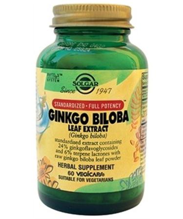 Solgar Ginkgo Biloba Leaf Extract 60 Capsules - Buy Online on GoSupps.com