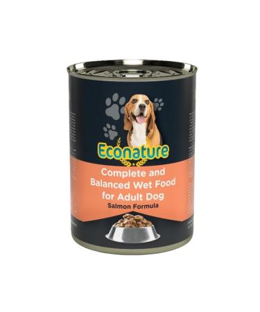 Econature Adult Dog Canned Food with Salmon 400 gr - Petshopundan