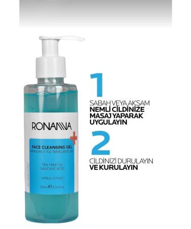 Ronanna Skin Cleanser Purifying and Refreshing Facial Cleansing Gel 200ml - Buy Online on GoSupps.com