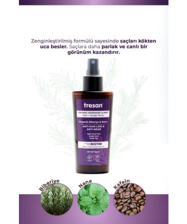 Tresan Rosemary Revitalizing Care Shampoo 300 ml And Rosemary Hair Tonic 125 ml - Buy Online on GoSupps.com