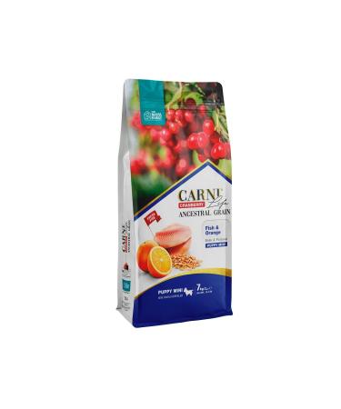 CARNI LIFE Carni Dog Puppy Mini Fish/Orange Dog Food 7 Kg