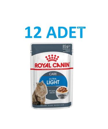 Royal Canin Ultra Light Gravy Pouch Diet Cat Food 85 Gr