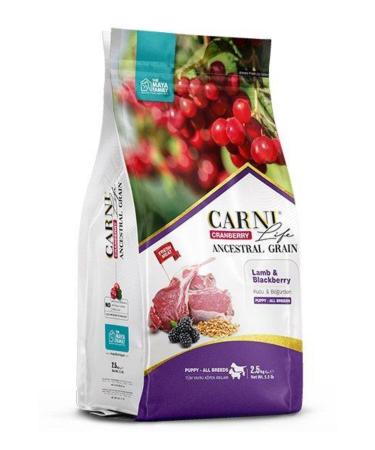 CARNI LIFE Cranberry Lamb Meat and Blackberry Puppy Dog Food for All Breeds 7 Kg
