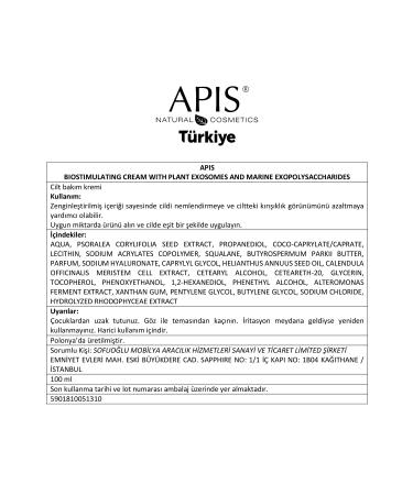 Apis Natural Cosmetics Anti-Aging Exosomes Pro Biostimulating Cream 100ml - Buy Online on GoSupps.com