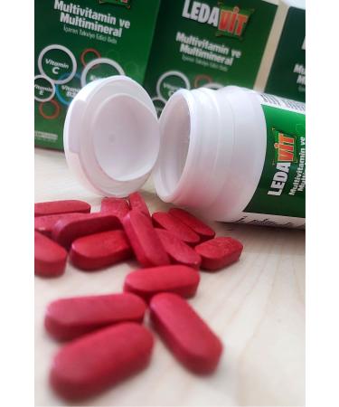 DermoExpress Ledavit Multivitamin Mineral 30 Tablets (CALCIUM MAGNESIUM ZINC IRON ETC.) 2 Boxes - Buy Online on GoSupps.com