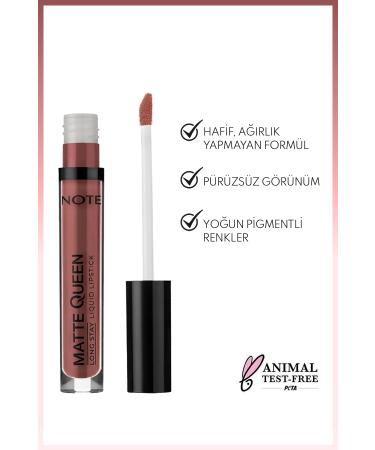 Note Cosmetics Matte Queen Lipstick Permanent Matte Liquid Lipstick - 11 Lady Brown - Brown - Buy Online on GoSupps.com