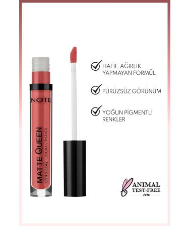 Note Cosmetics Matte Queen Lipstick Permanent Matte Liquid Lipstick - 05 Summer Charm - Pink - Buy Online on GoSupps.com