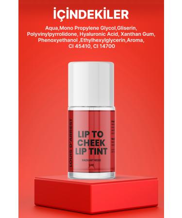 Louis DArrest Lip To Cheek Radiant Rose Natural Look Lip and Cheek Tinted Moisturizer 5 ML - Buy Online on GoSupps.com