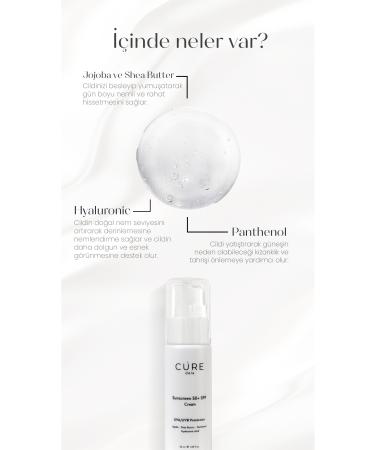 Cure dela Sunscreen 50 Spf Sun Cream - Uva/uvb Protection - Panthenol & Niacinamide & Hyaluronic Acid - Buy Online on GoSupps.com
