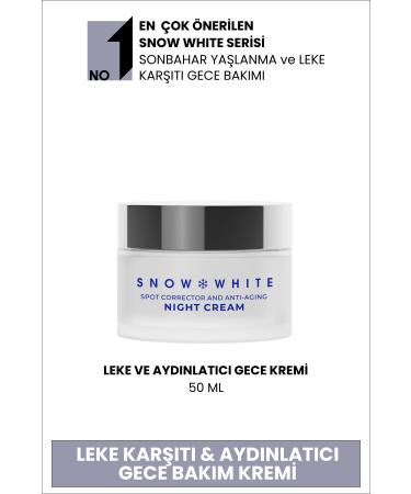 Sheida Snow White Skin Whitening Brightening Anti-Spot Night Care Cream 50 ml