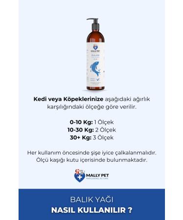 MALLY PET PROFESSIONAL PET CARE Omega 3 and Omega 6 Supplemented Fish Oil for Cats and Dogs 200 ml - Buy Online on GoSupps.com