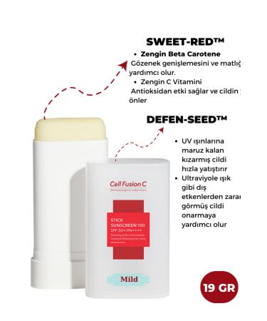 Cell Fusion C Derma Relief 100 Spf 50 /pa Sun Cream and Stick Sun Cream for Children and Adults 19 gr - Buy Online on GoSupps.com