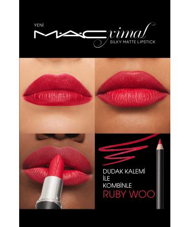 Mac M A CXIMAL Silky Matte Lipstick Moisturizing Intense Color Lipstick - Ruby Woo - Buy Online on GoSupps.com