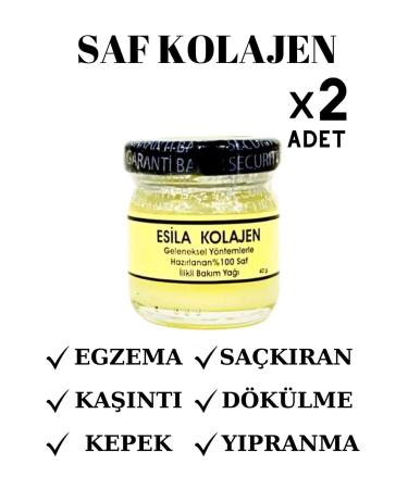 ES LA COLLAGEN 0 Pure Marrow Oil Care - Miraculous Effect on Hair Loss - 2 Pieces 40 Ml Size - Monthly Cure