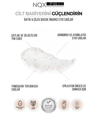 NQX PULL Body Scrub Body Peeling Nourishing Purifying Moisturizing Ingrown Remover - Buy Online on GoSupps.com