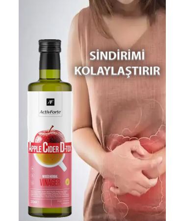 Activforte Natural Detox Vinegar Detox Vinegar Detox Apple Cider Vinegar 330 ml - Buy Online on GoSupps.com