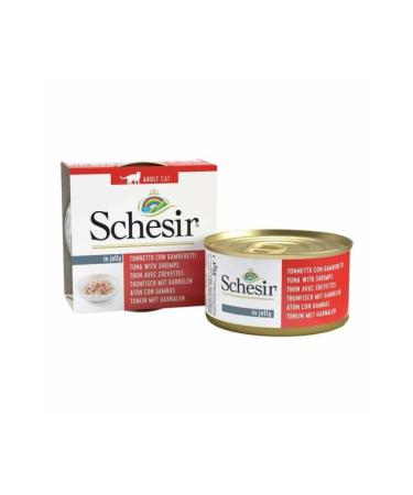 Schesir Grain-free Cat Canned Food with Tuna and Shrimp in Jelly 85 gr (stt:03/2027)