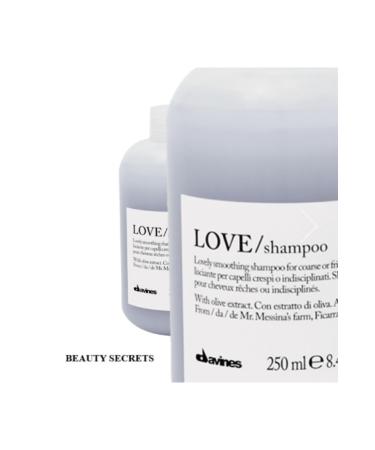 Davines LOVE/smoothing: Straightening Shampoo for Curly Hair (Olive Extract) 8.45fl BEAUTYSECRETSQ21