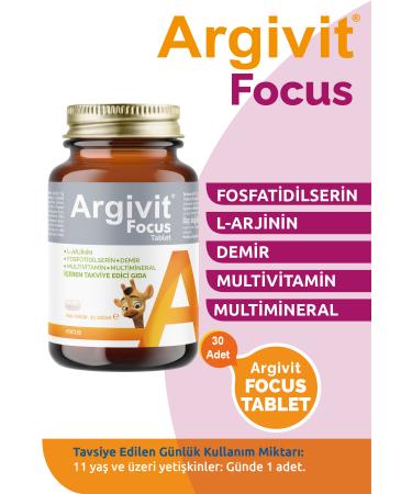 Argivit Focus Tablet 30 Tablets 3 Pack - Buy Online on GoSupps.com