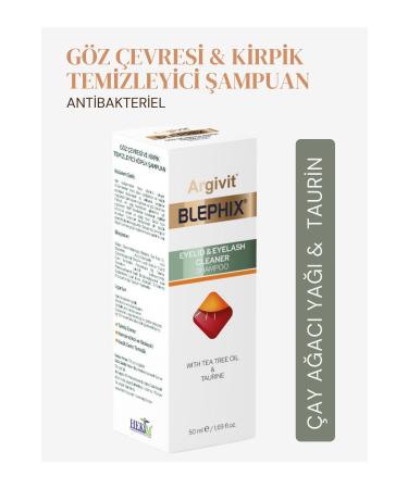 Argivit Blephix - Liposomal Make-Up Remover Shampoo with Tea Tree Oil and Taurine 50 ml - Buy Online on GoSupps.com