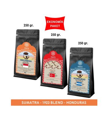 AS Kurukahvecisi 1923 Filter Coffee Set 250 Gr. (SUMATRA BLEND HONDURAS)