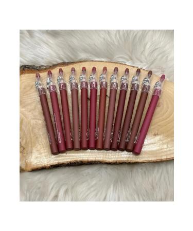 Lip Pencil Matte Color Lipstick Jumbo Thick Pencil Lipstick Waterproof 12 Li Set Jumbo - Buy Online on GoSupps.com