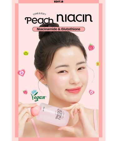 EDITB Brightening Gel Essence with Niacinamide and Glutathione EDIT.B PeachNiacin Glutathione 200 ML - Buy Online on GoSupps.com
