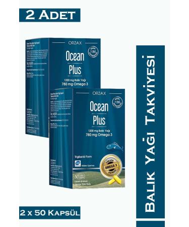 Orzax Ocean Plus 1200 mg 50 Capsules 2 Pieces