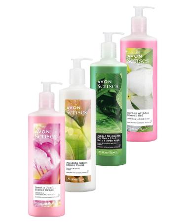 Avon Senses Quadruple Shower Gel Set 720 Ml. Quadruple Set