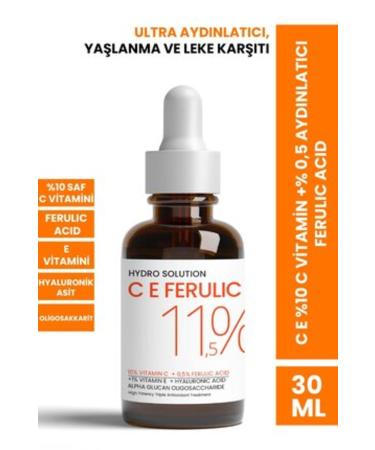 NOVAFACE STD Hydro Solution CEC Vitamin % 0.5 Brightening Ferulic Acid 30 ml Classic