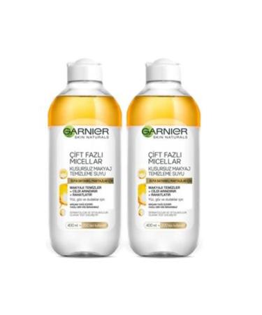 NOVAFACE STD Dual Phase Micellar Make-Up Remover Water 400ml 2 Pack Classic