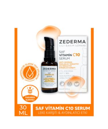 NOVAFACE STD Pure Vitamin C10 Serum & Regenerating & Skin Nourishing & Anti-Wrinkle & Anti-Oxidant Classic