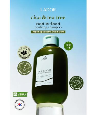Lador Anti-Loss and Oiliness Soothing Hair Care Shampoo LADOR Root Re-Boot Cica Tea Tree - Buy Online on GoSupps.com