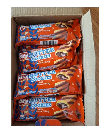 Mixed BIFA BUTTER COOKIES COCOA CREAM MOSAIC BISCUITS 24 PIECES - Buy Online on GoSupps.com