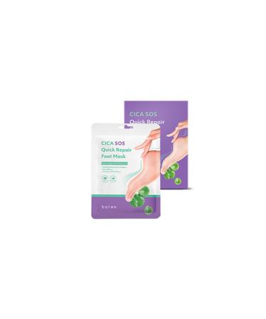 baren Cica Sos Quick Repair Foot Mask 18ml (3ea) - Cica Sos Quick Repair Foot Mask 18ml (3 Pieces)