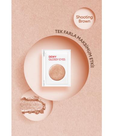 Missha Shiny and Sparkling Eyeshadow Dewy Glossy Eyes (Shooting Brown) - Buy Online on GoSupps.com