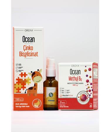 Ocean Vitamin and Mineral Support Set for Children: Ocean Zinc Estellife D3 & Ocean Methyl B12