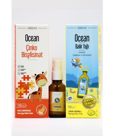 Ocean Omega-3 Zinc and Vitamin D Support Set for Children: Ocean Fish Oil Estellife D3 & Ocean Zinc - Buy Online on GoSupps.com