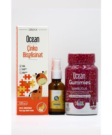 Ocean Immune Strengthening Set for Kids: Ocean Sambucus Gummies Estellife D3 & Ocean Zinc - Buy Online on GoSupps.com