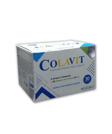 Colavit 30ml 30 Oral Vials - Enzymatic Hydrolyzed Bovine Collagen