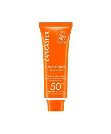 Lancaster Sun Sensitive Oil Free Milky Fluid Spf50 50ml - Face Sun Protection For Sensitive Skin Spf50
