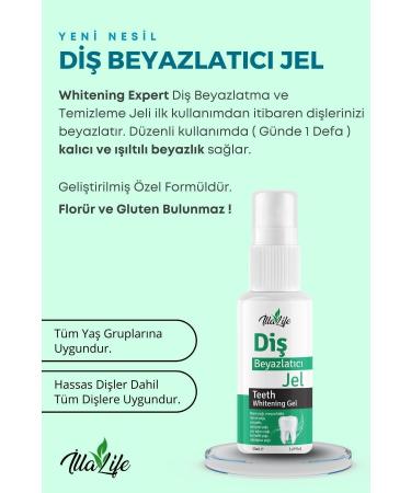  lla Life Whitening Expert Fast Acting Teeth Whitening Gel New Generation Teeth Polishing and Cleaning Gel 50 ml - Buy Online on GoSupps.com